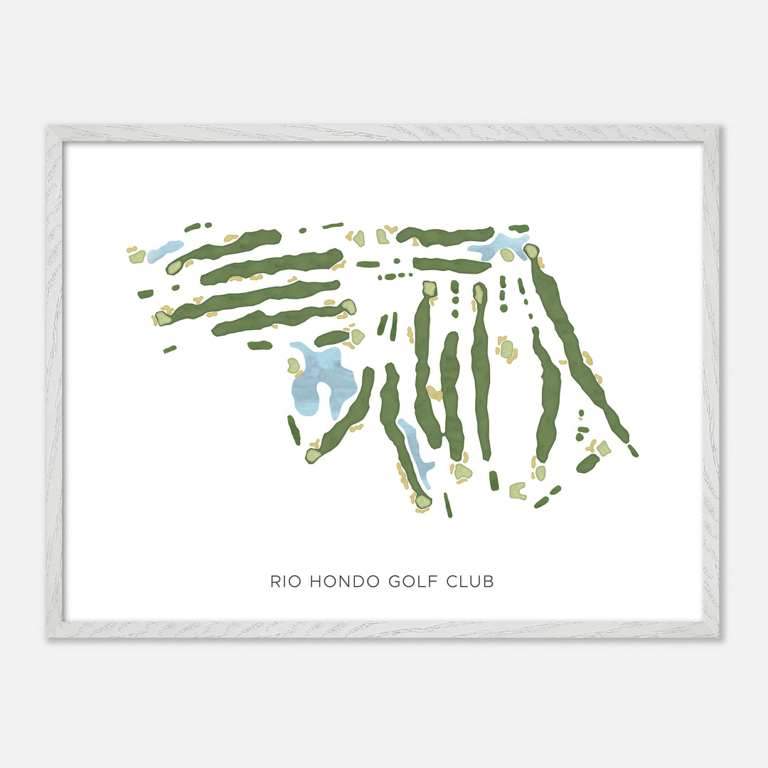 Print of Rio Hondo Golf Club Modern Map
