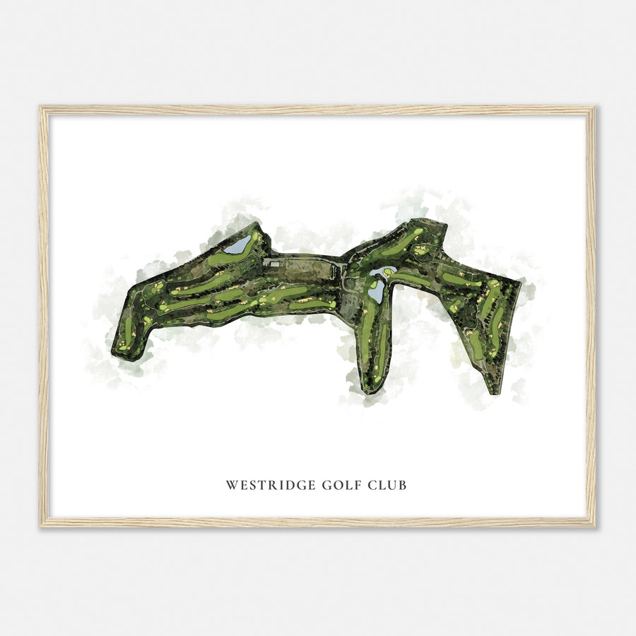 Print of Westridge Golf Club Classic Map