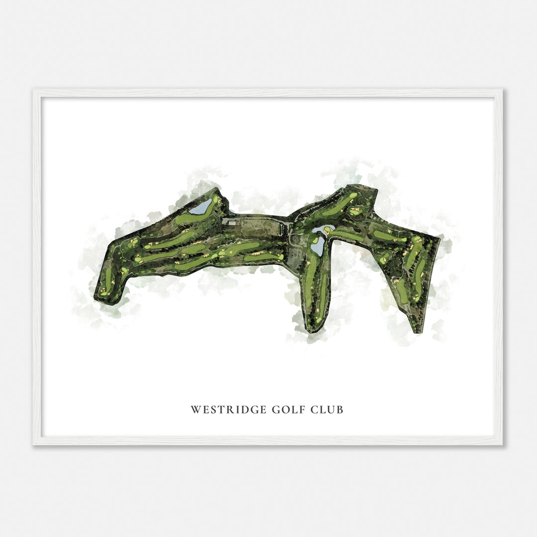 Print of Westridge Golf Club Classic Map