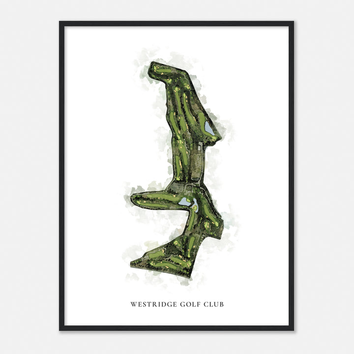 Print of Westridge Golf Club Classic Map