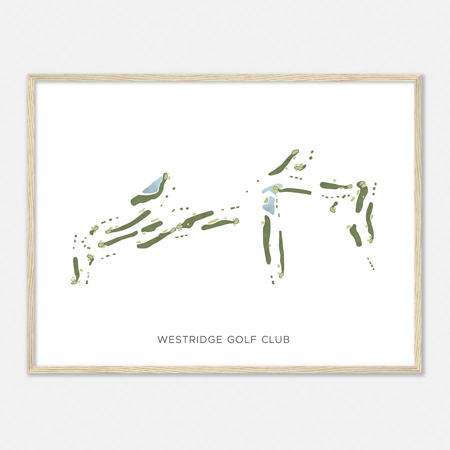 Print of Westridge Golf Club Modern Map