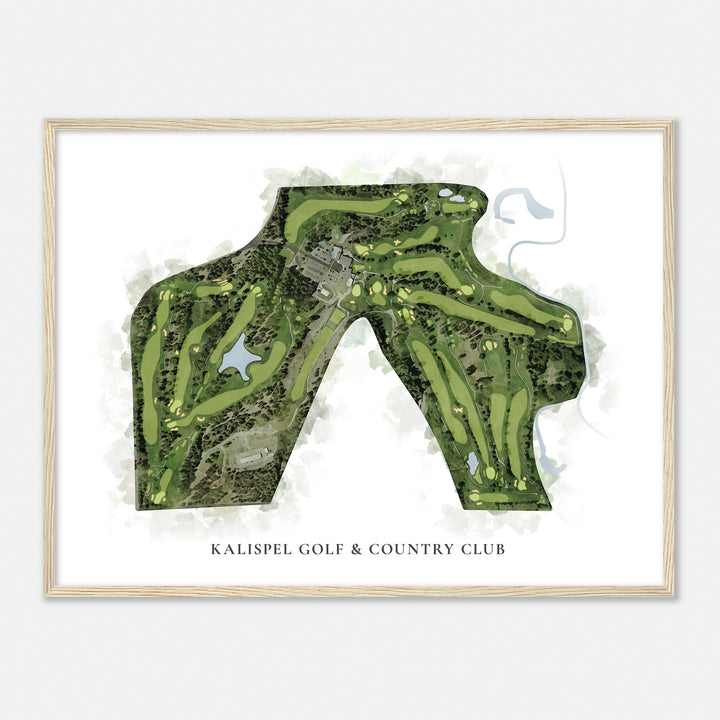 Print of Kalispel Golf & Country Club Classic Map