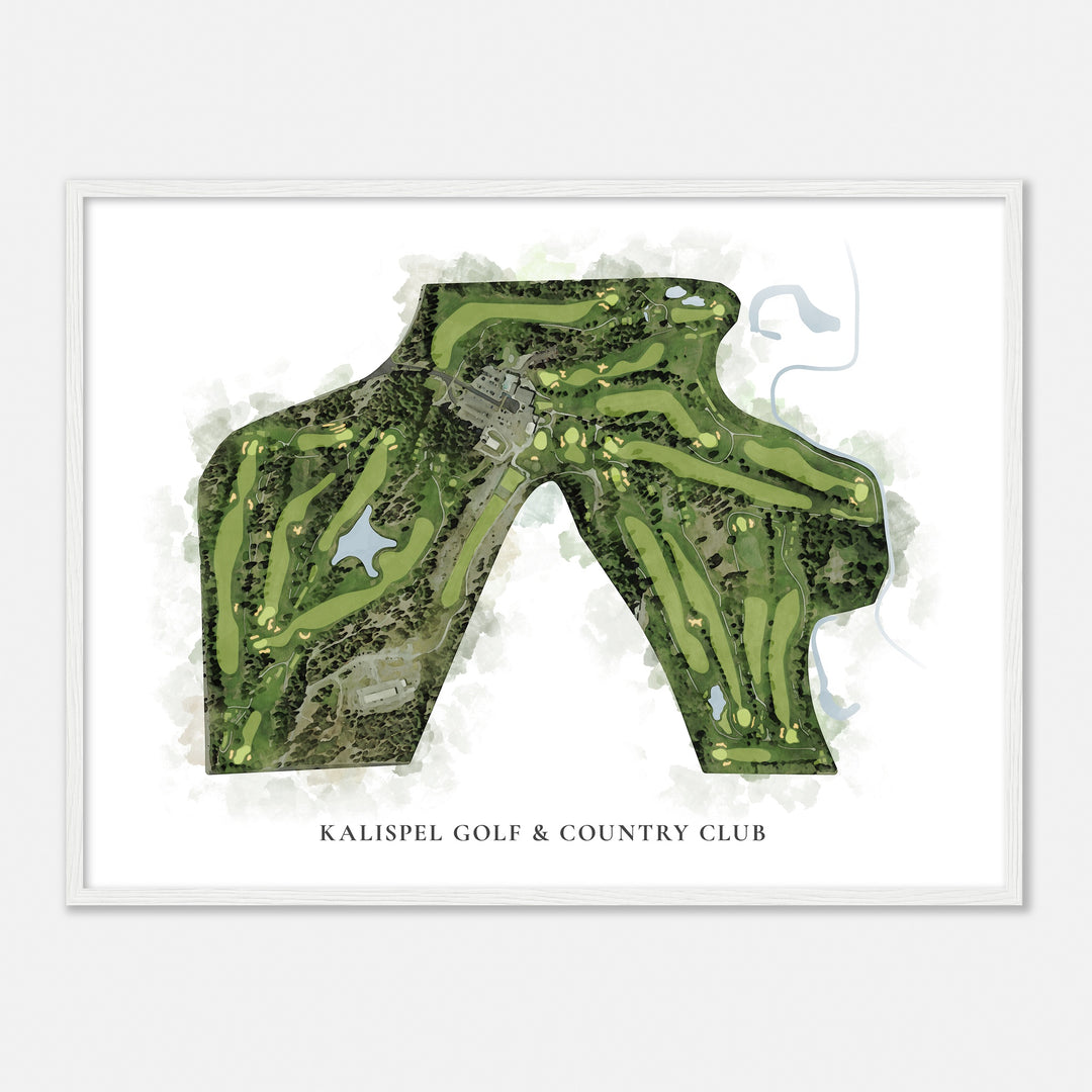 Print of Kalispel Golf & Country Club Classic Map