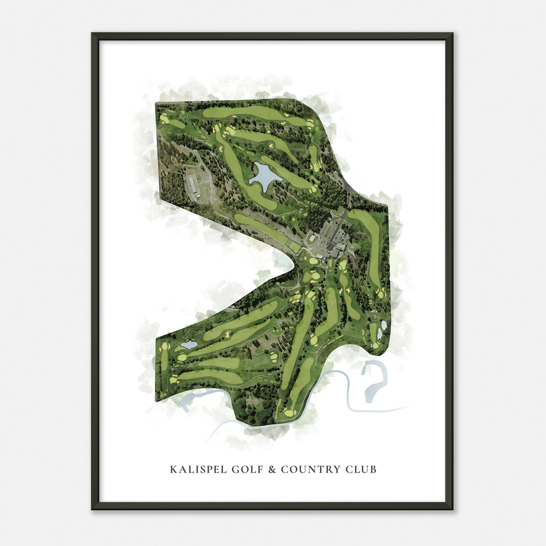 Print of Kalispel Golf & Country Club Classic Map