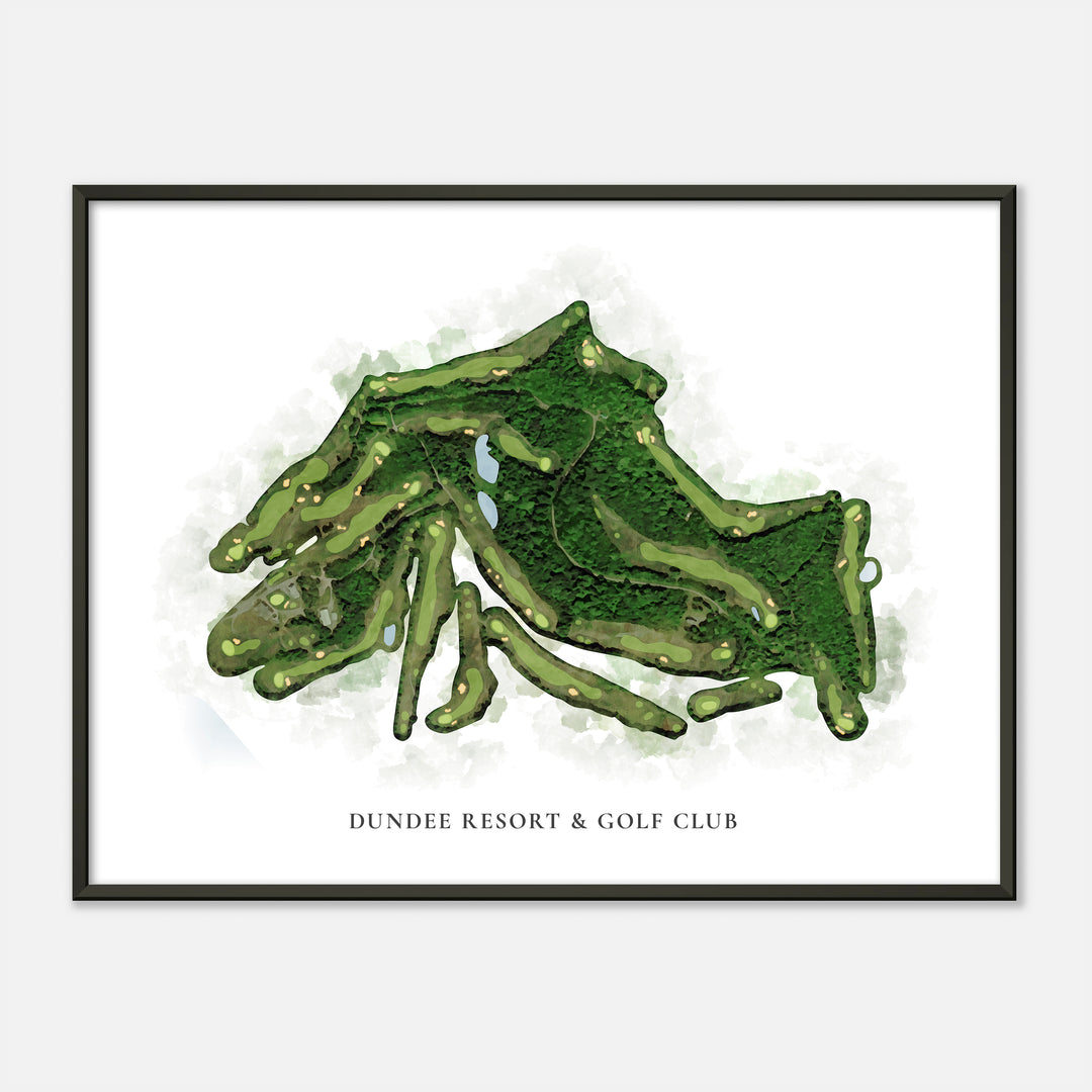 Print of Dundee Resort &amp; Golf Club Classic Map