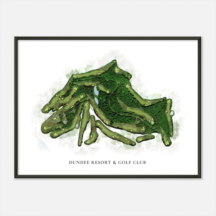 Print of Dundee Resort &amp; Golf Club Classic Map