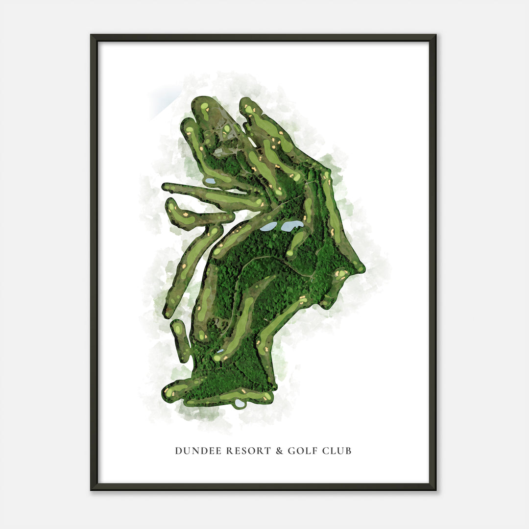 Print of Dundee Resort &amp; Golf Club Classic Map