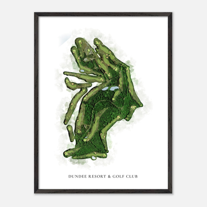 Print of Dundee Resort &amp; Golf Club Classic Map