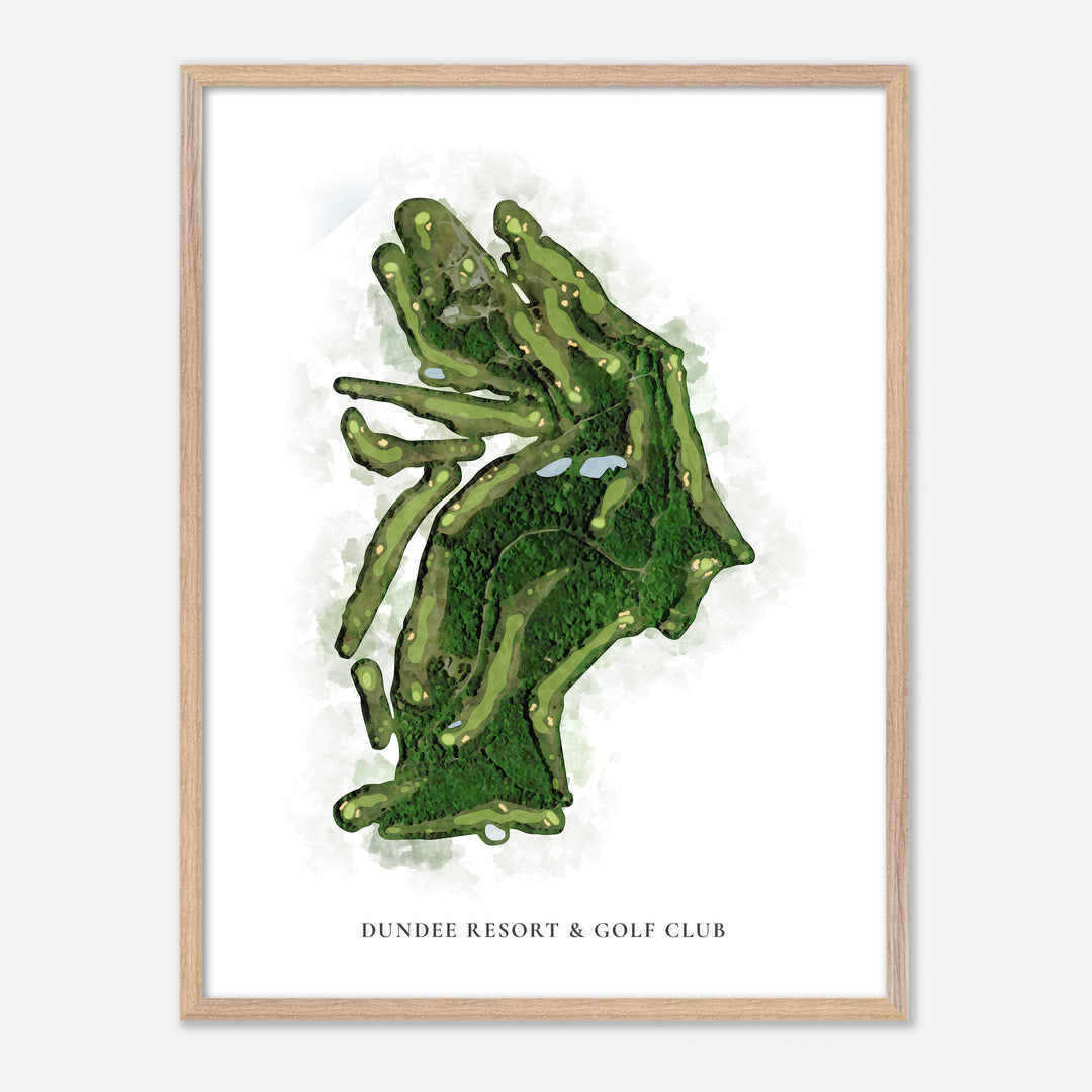 Print of Dundee Resort &amp; Golf Club Classic Map