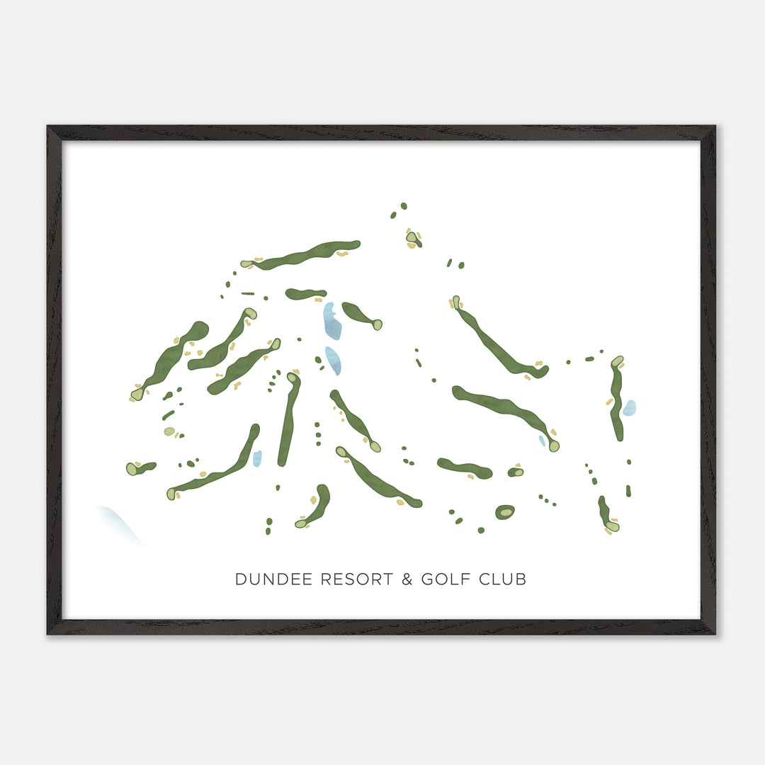 Print of Dundee Resort & Golf Club Modern Map