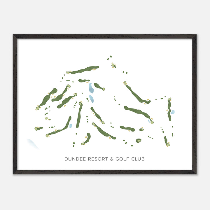 Print of Dundee Resort & Golf Club Modern Map