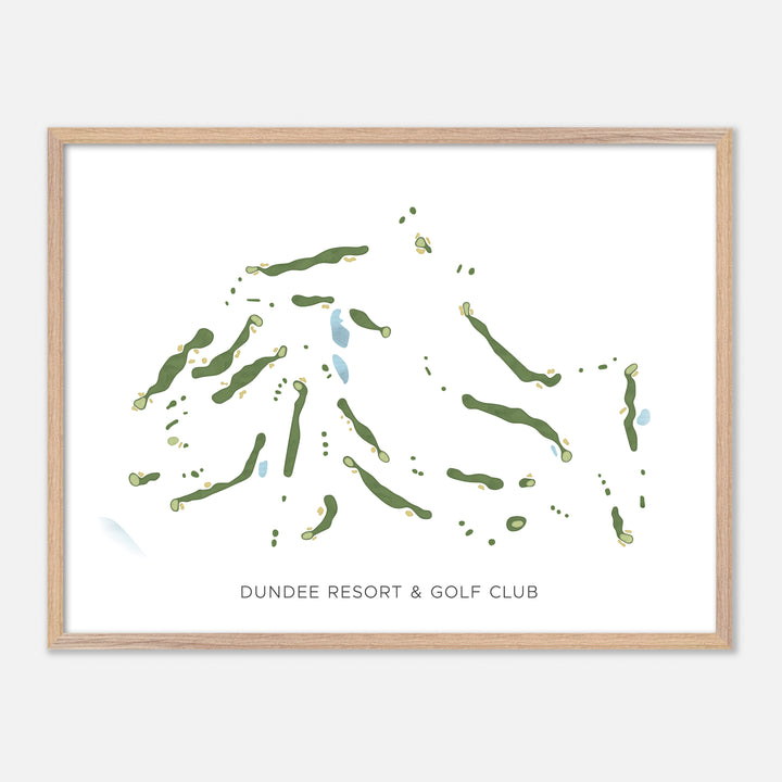 Print of Dundee Resort & Golf Club Modern Map