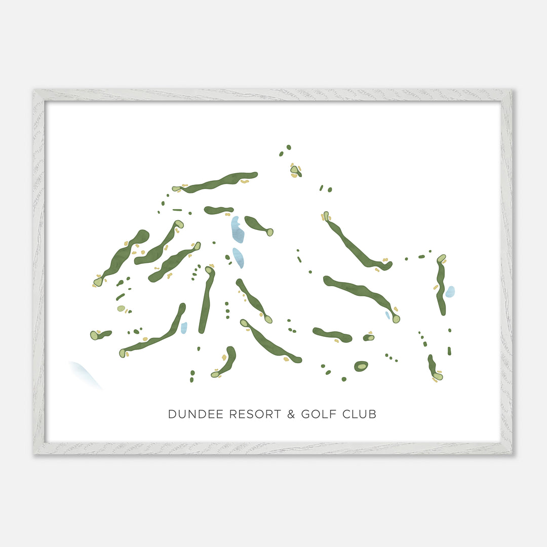 Print of Dundee Resort & Golf Club Modern Map