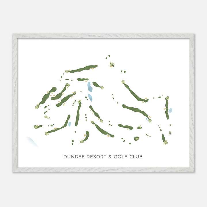 Print of Dundee Resort & Golf Club Modern Map