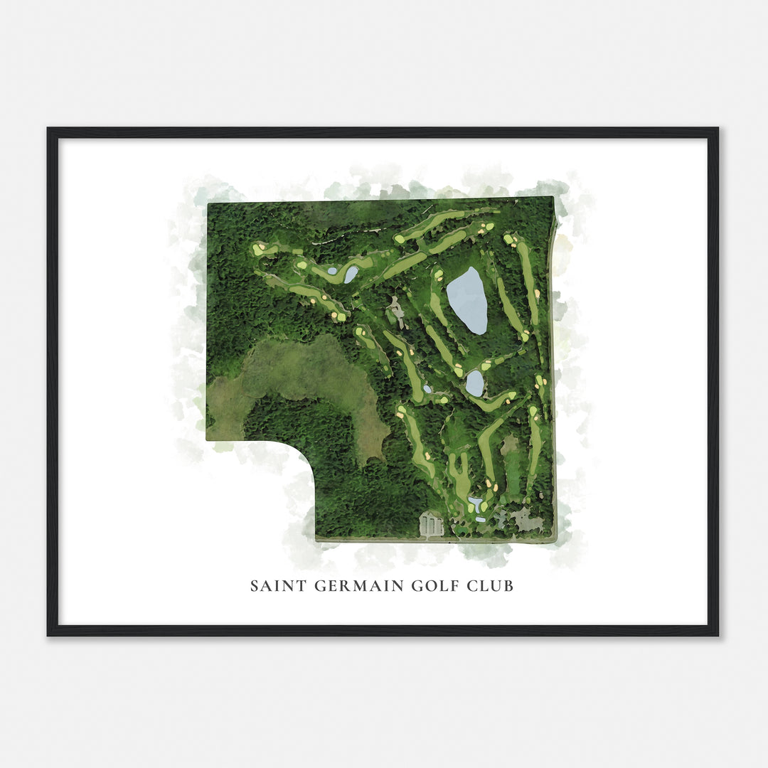 Print of Saint Germain Golf Club Classic Map