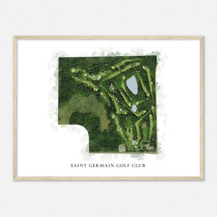 Print of Saint Germain Golf Club Classic Map