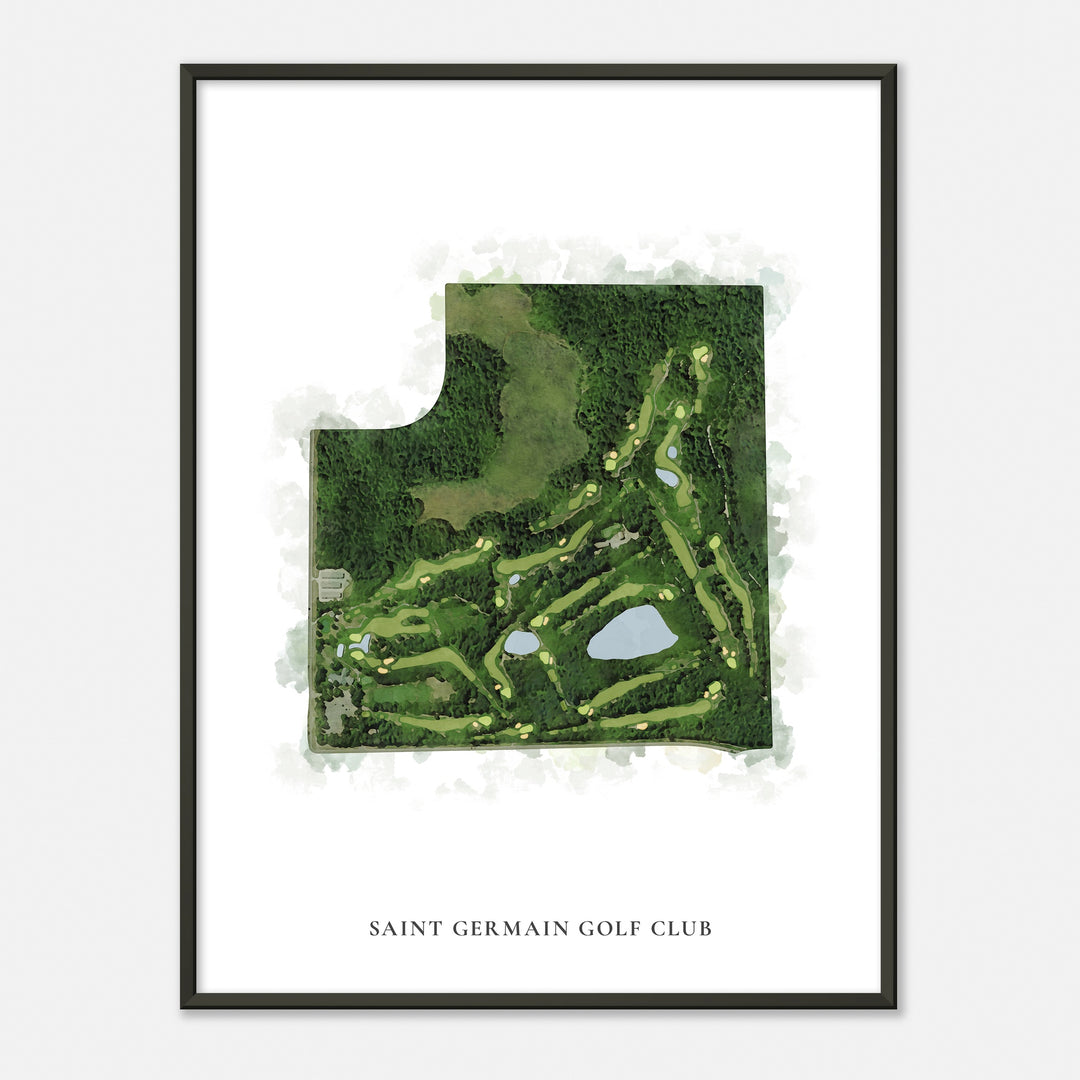 Print of Saint Germain Golf Club Classic Map