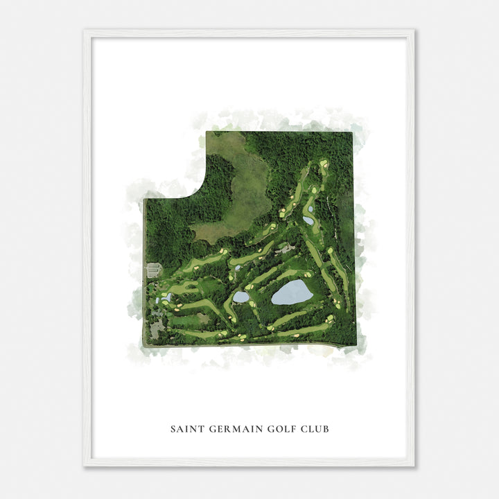 Print of Saint Germain Golf Club Classic Map