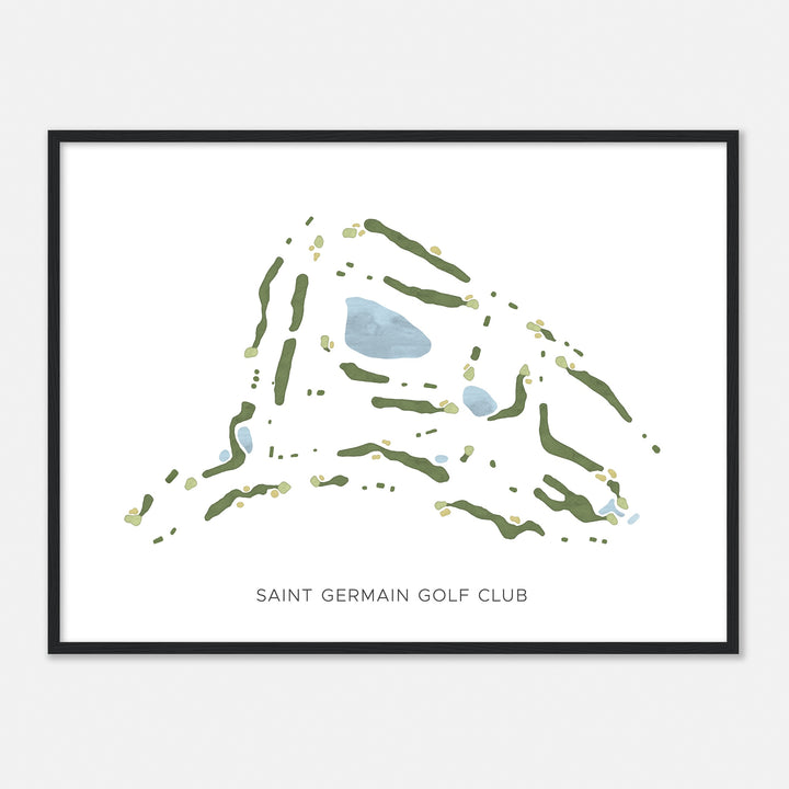 Print of Saint Germain Golf Club Modern Map