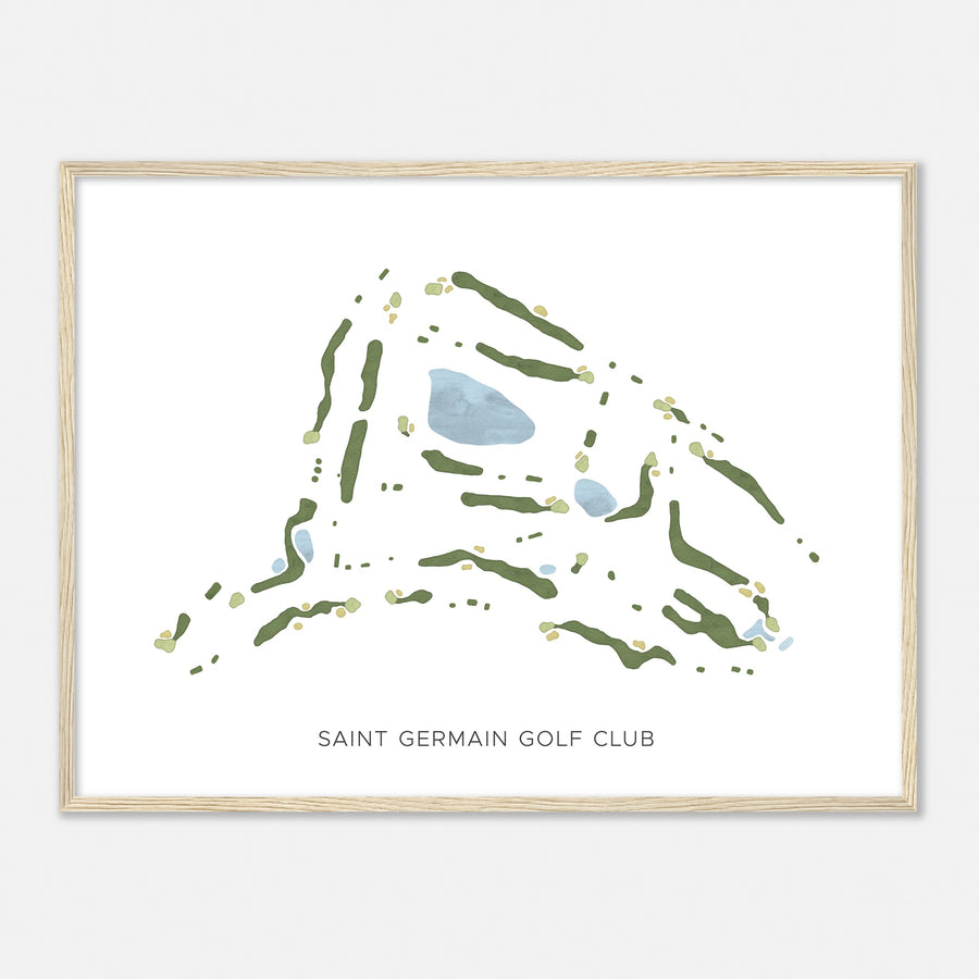 Print of Saint Germain Golf Club Modern Map