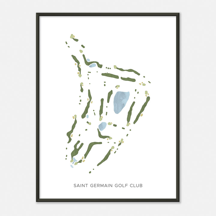 Print of Saint Germain Golf Club Modern Map