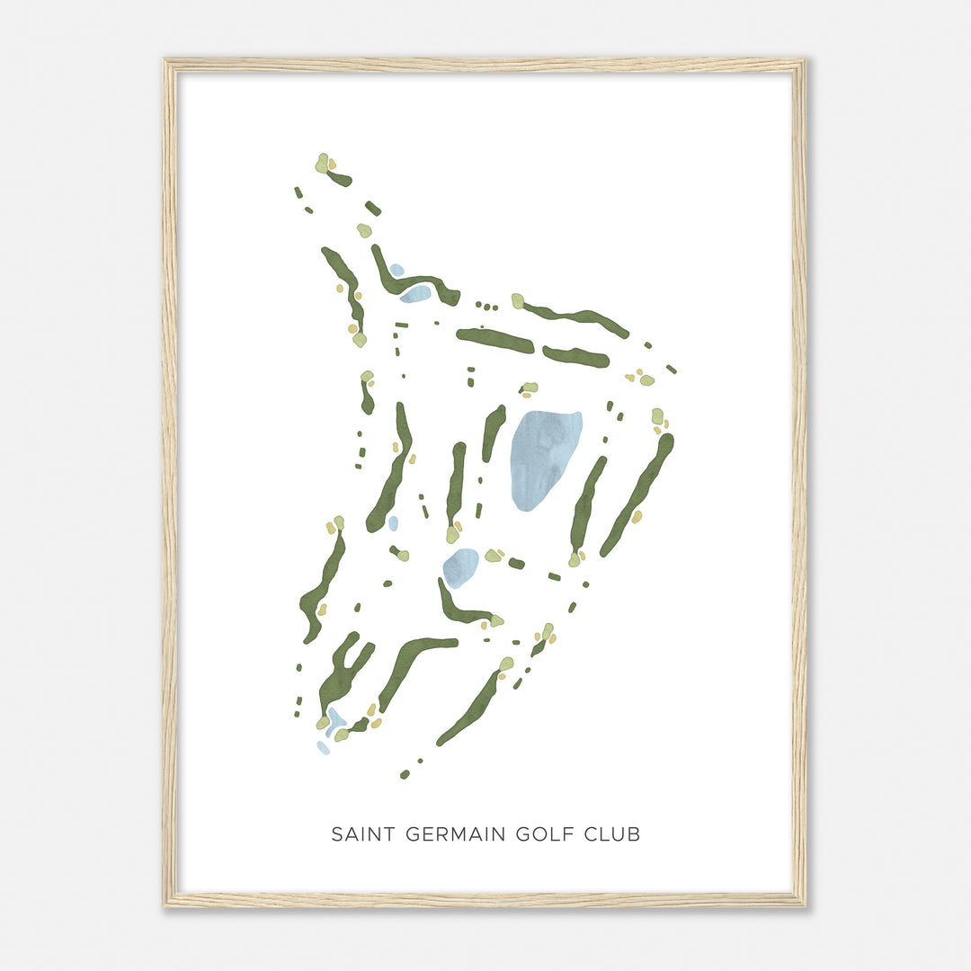 Print of Saint Germain Golf Club Modern Map