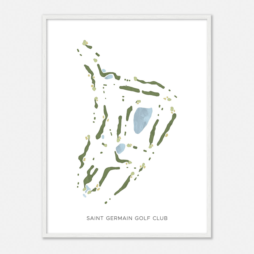 Print of Saint Germain Golf Club Modern Map