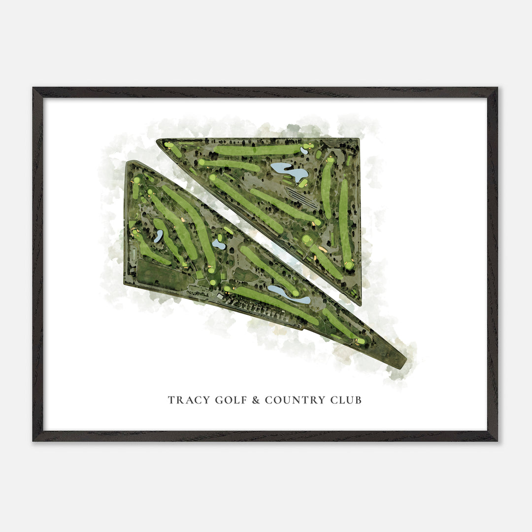 Print of Tracy Golf & Country Club Classic Map