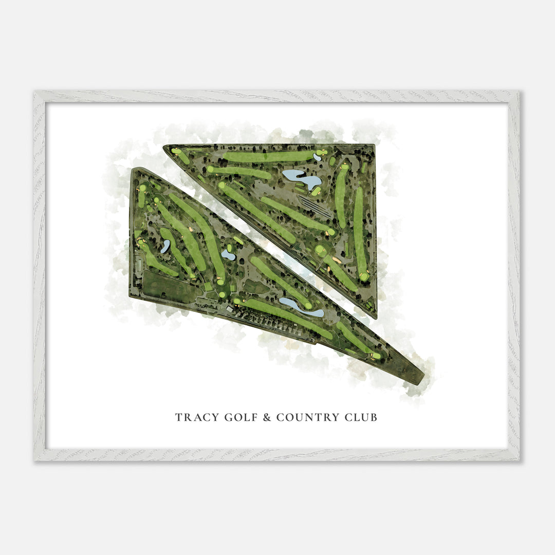 Print of Tracy Golf & Country Club Classic Map