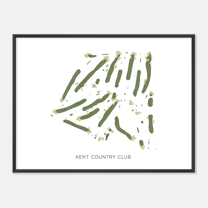 Print of Kent Country Club Modern Map