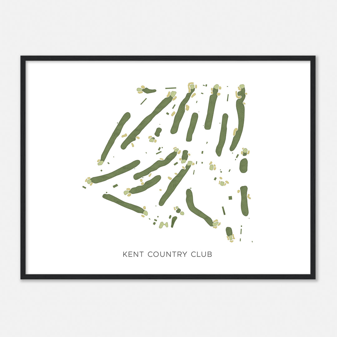 Print of Kent Country Club Modern Map