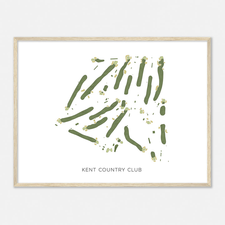 Print of Kent Country Club Modern Map