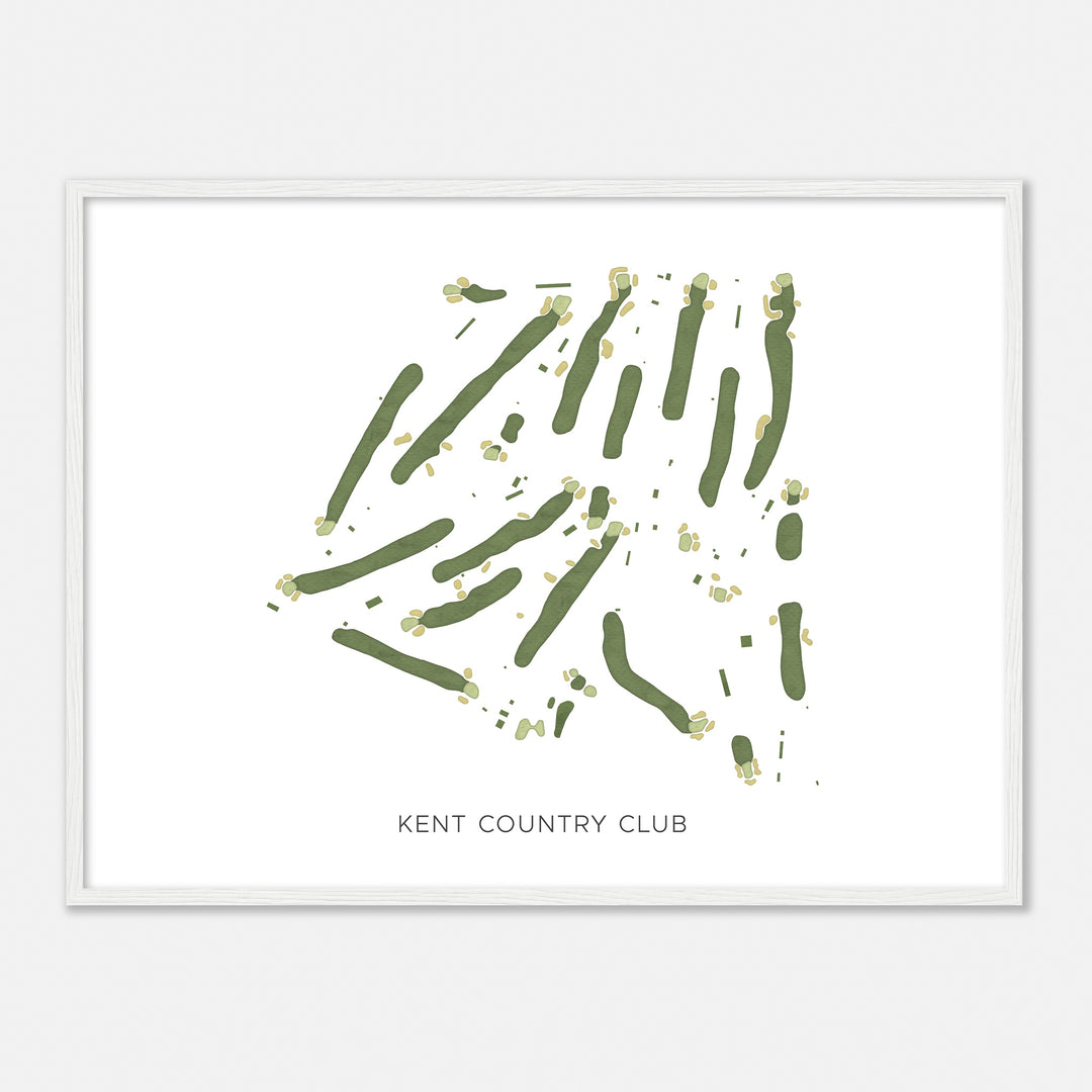 Print of Kent Country Club Modern Map
