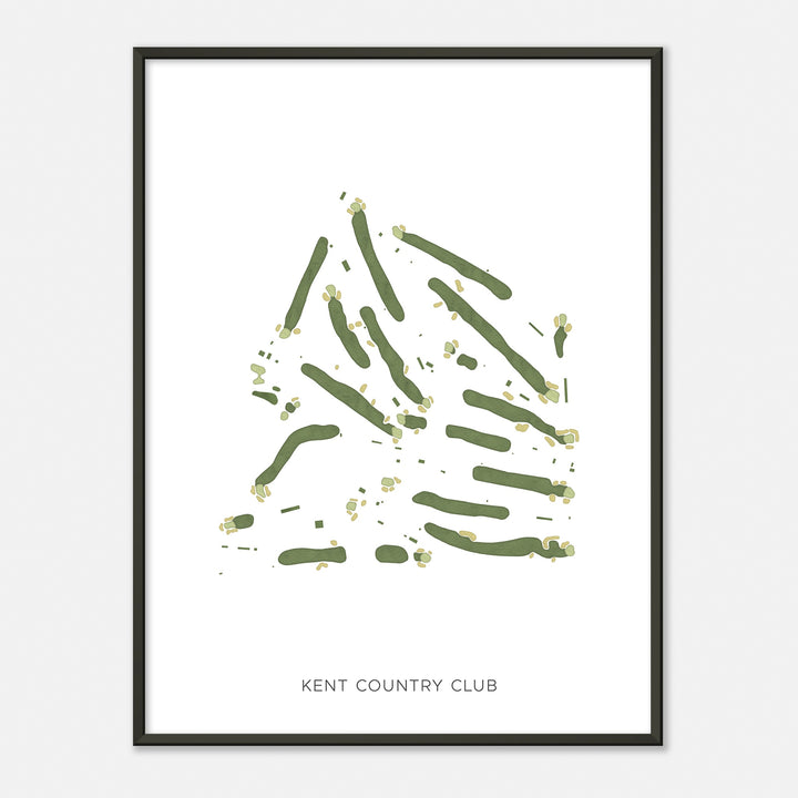 Print of Kent Country Club Modern Map