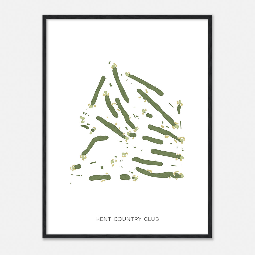 Print of Kent Country Club Modern Map