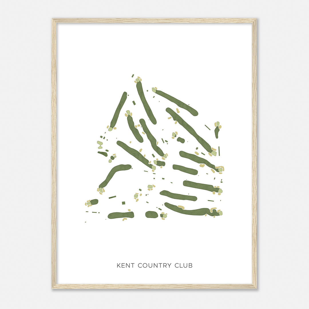 Print of Kent Country Club Modern Map