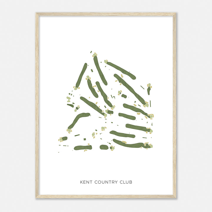 Print of Kent Country Club Modern Map