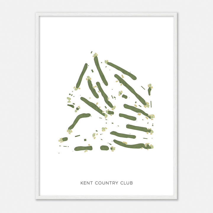 Print of Kent Country Club Modern Map