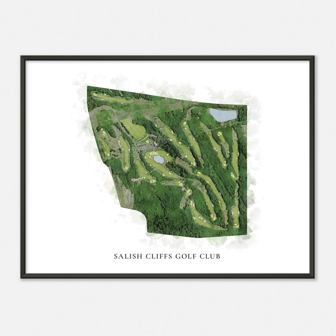 Print of Salish Cliffs Golf Club Classic Map