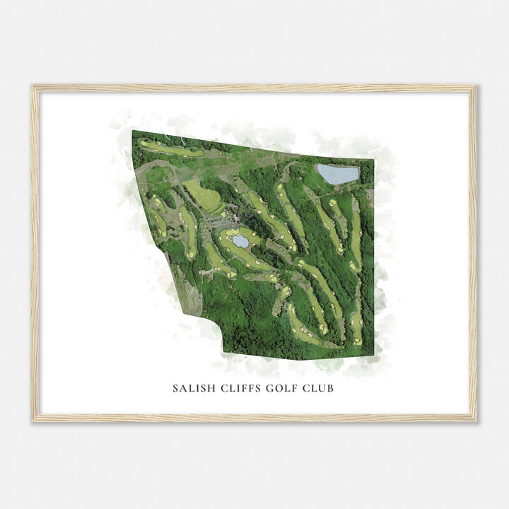 Print of Salish Cliffs Golf Club Classic Map