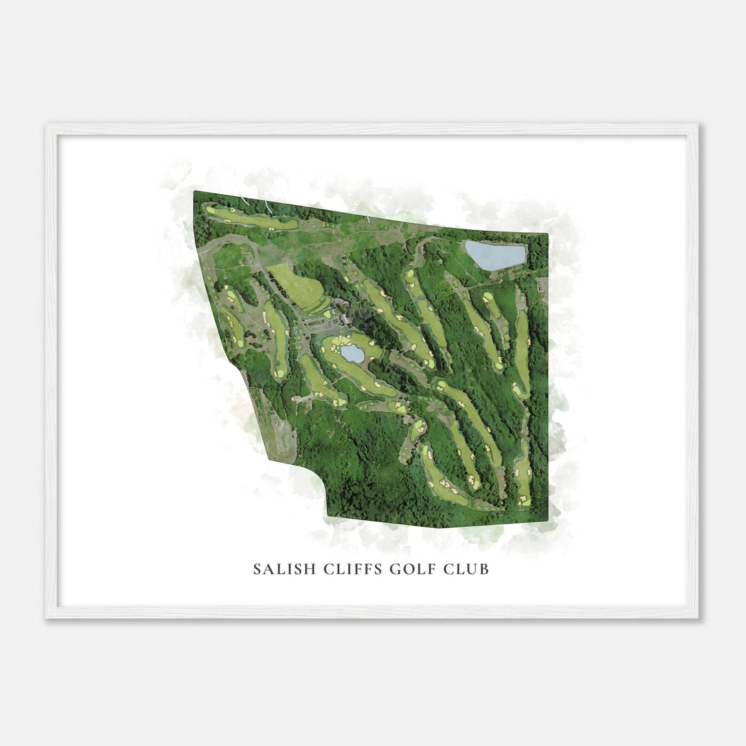 Print of Salish Cliffs Golf Club Classic Map