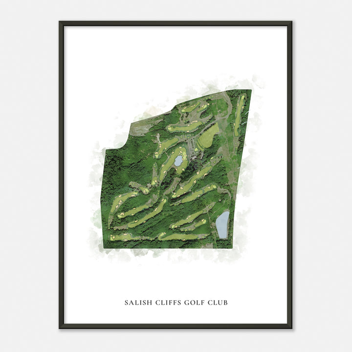 Print of Salish Cliffs Golf Club Classic Map