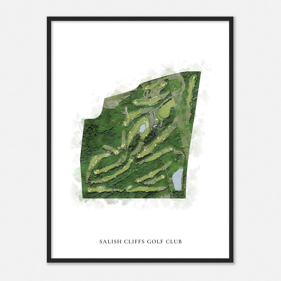 Print of Salish Cliffs Golf Club Classic Map