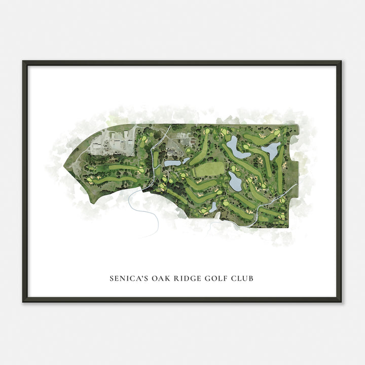 Print of Senica'S Oak Ridge Golf Club Classic Map