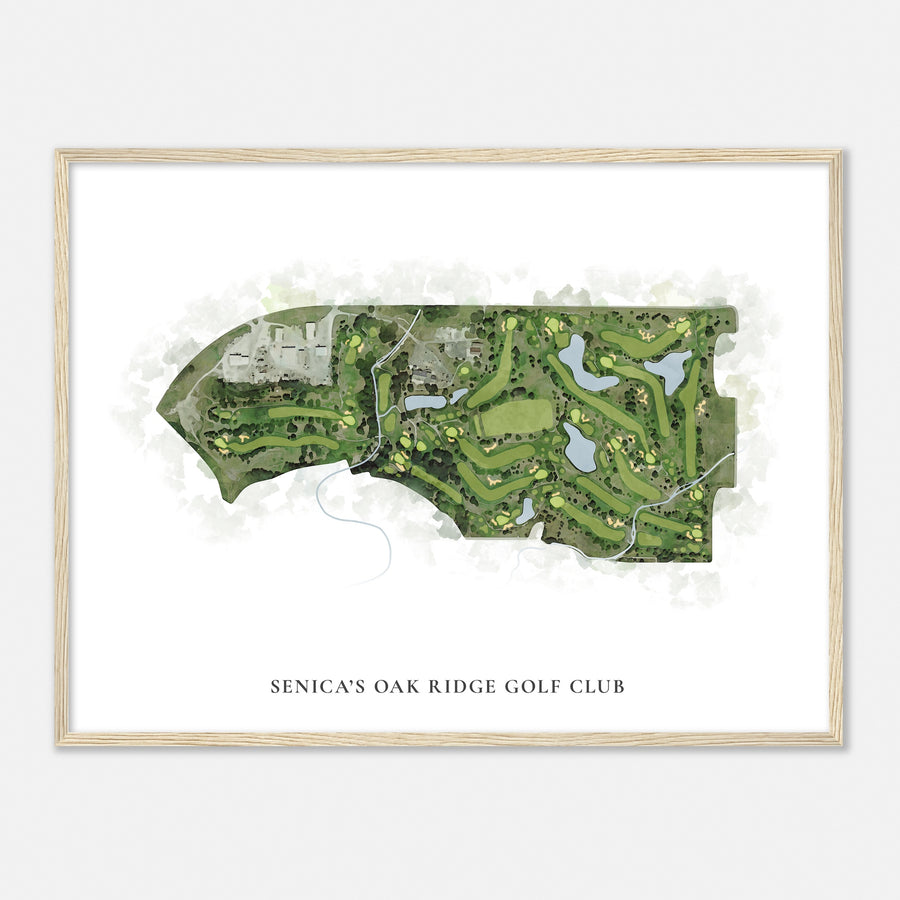 Print of Senica'S Oak Ridge Golf Club Classic Map