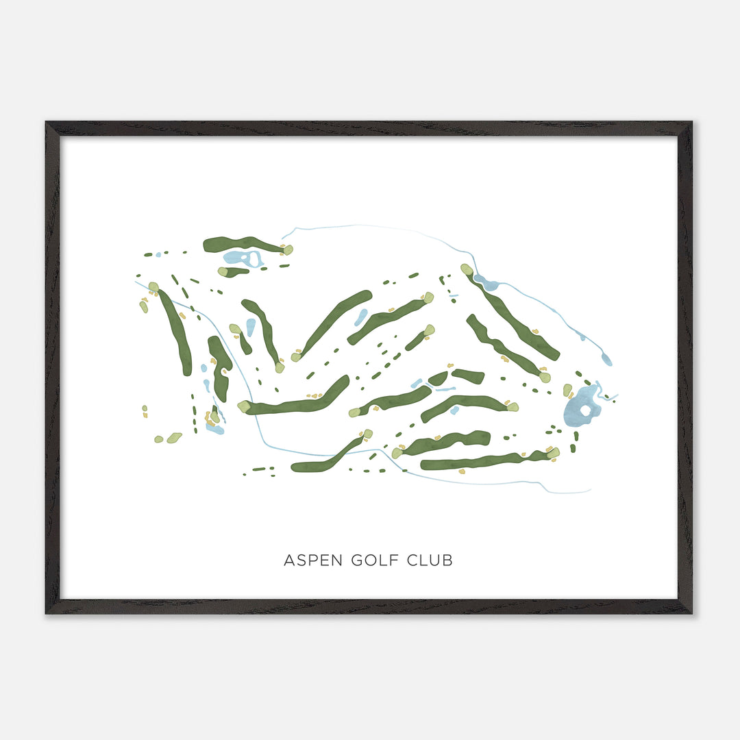 Print of Aspen Golf Club Modern Map