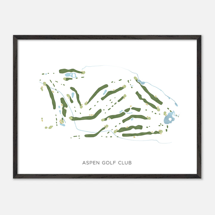 Print of Aspen Golf Club Modern Map