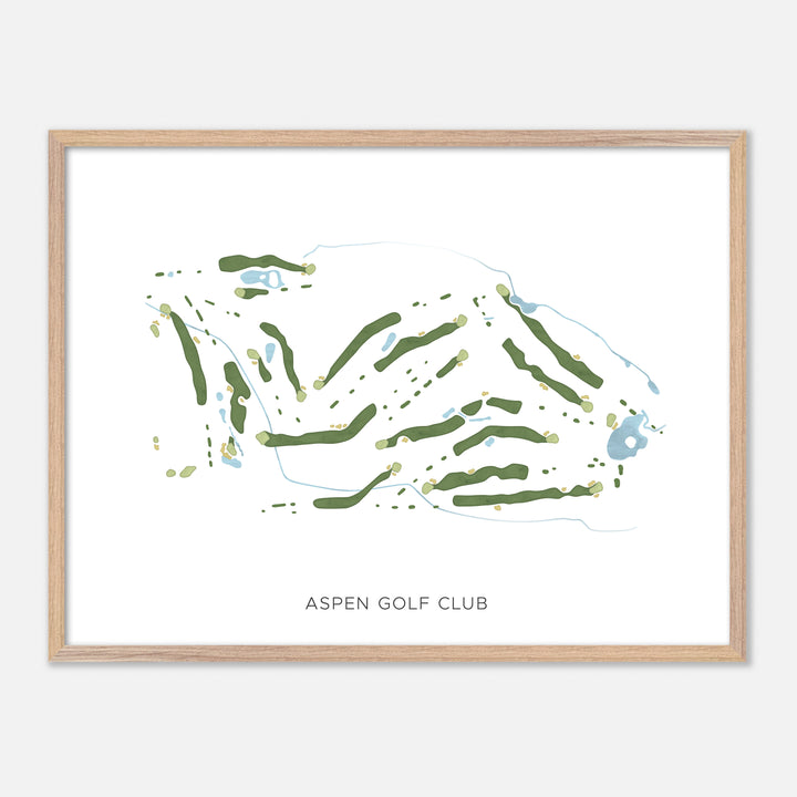 Print of Aspen Golf Club Modern Map