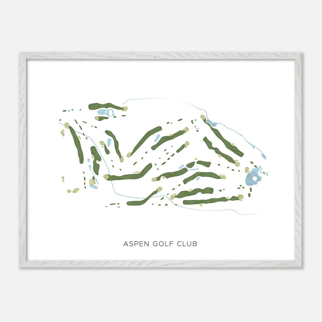 Print of Aspen Golf Club Modern Map