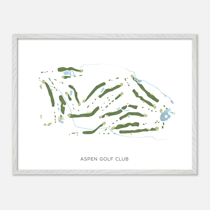 Print of Aspen Golf Club Modern Map